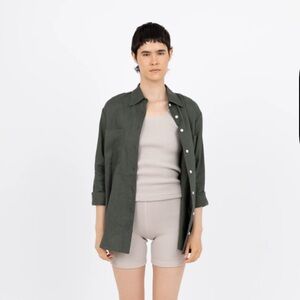 Ilana Kohn Green Button Down Shirt